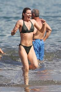 Ellen Pompeo - Wearing a sexy wet bikini on a beach in Maui (June 6, 2012)