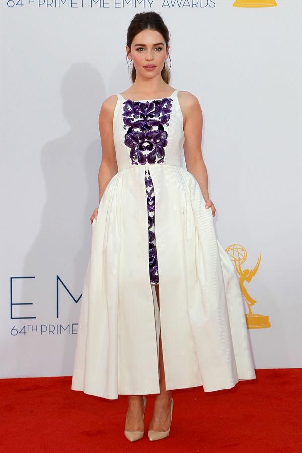 Emilia Clarke - 64th Primetime Emmys Nokia Theatre LA Sept 23, 2012