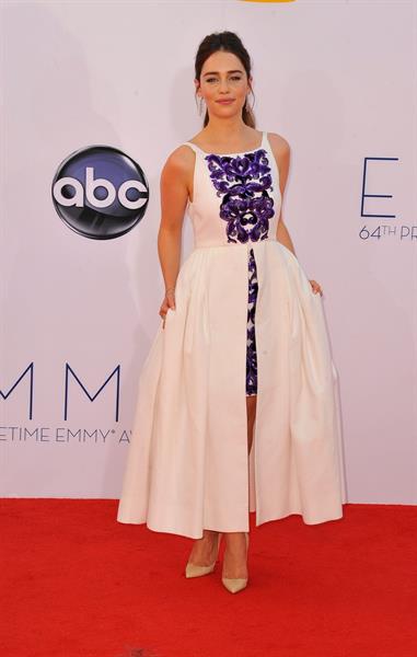 Emilia Clarke - 64th Primetime Emmys Nokia Theatre LA Sept 23, 2012