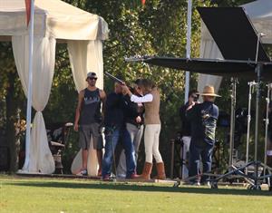 Emily VanCamp Set of Revenge in Los Angeles - October 31, 2012