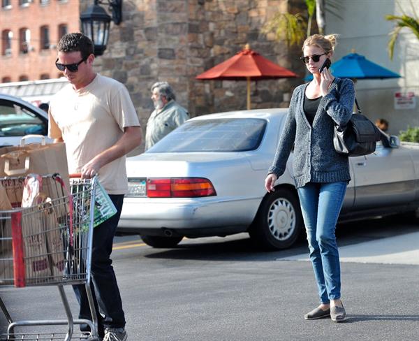 Emily VanCamp picks up some groceries at a Gelson's in LA October 6, 2012 