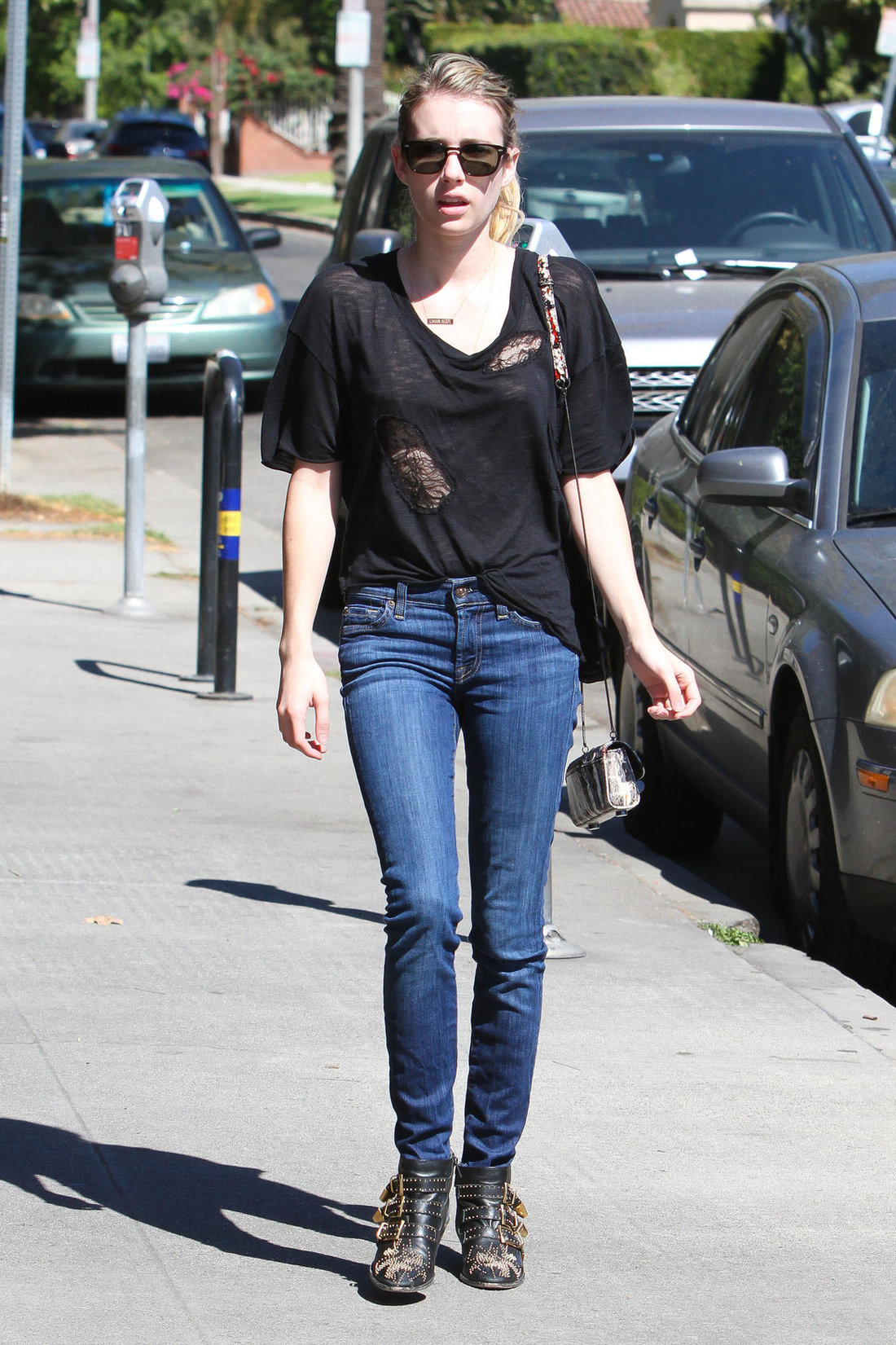 Emma Roberts walking in Hollywood 10/5/13  