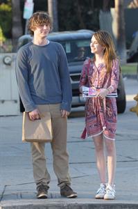 Emma Roberts - Steps out with boyfriend Evan Peters at Third Street in Los Angeles (28.05.2013) 