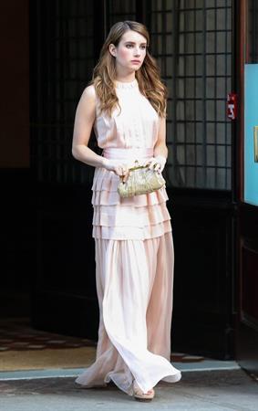 Emma Roberts Pre-Met Ball special screening of 'The Great Gatsby' in NYC 5/5/13 