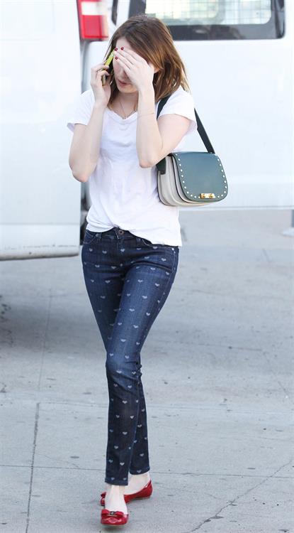 Emma Roberts - Spotted with her hearts in her boots in Santa Monica (14.02.2013) 