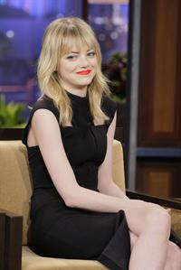 Emma Stone at The Tonight Show with Jay Leno in Burbank 1/8/13 