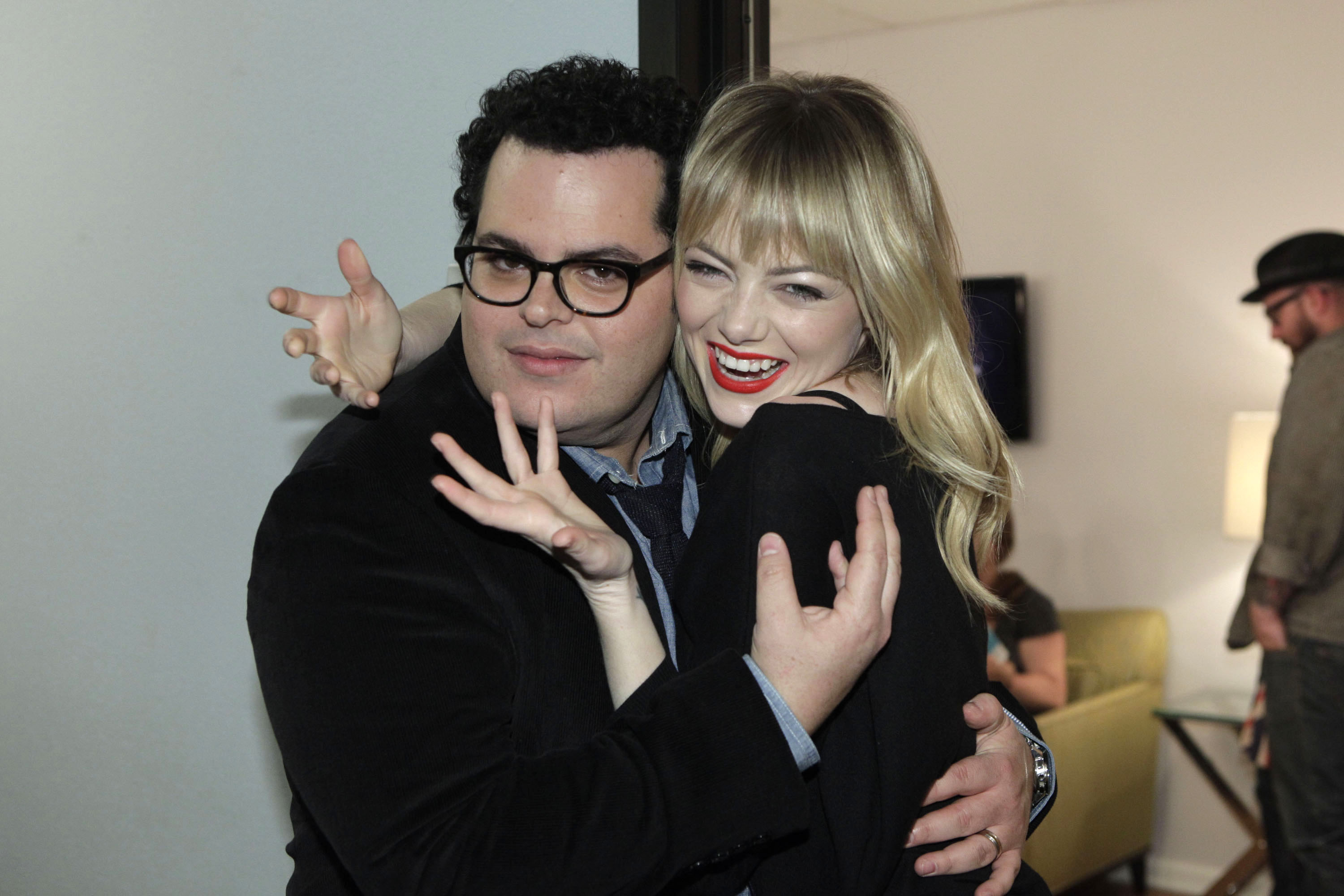 Emma Stone at The Tonight Show with Jay Leno in Burbank 1/8/13 