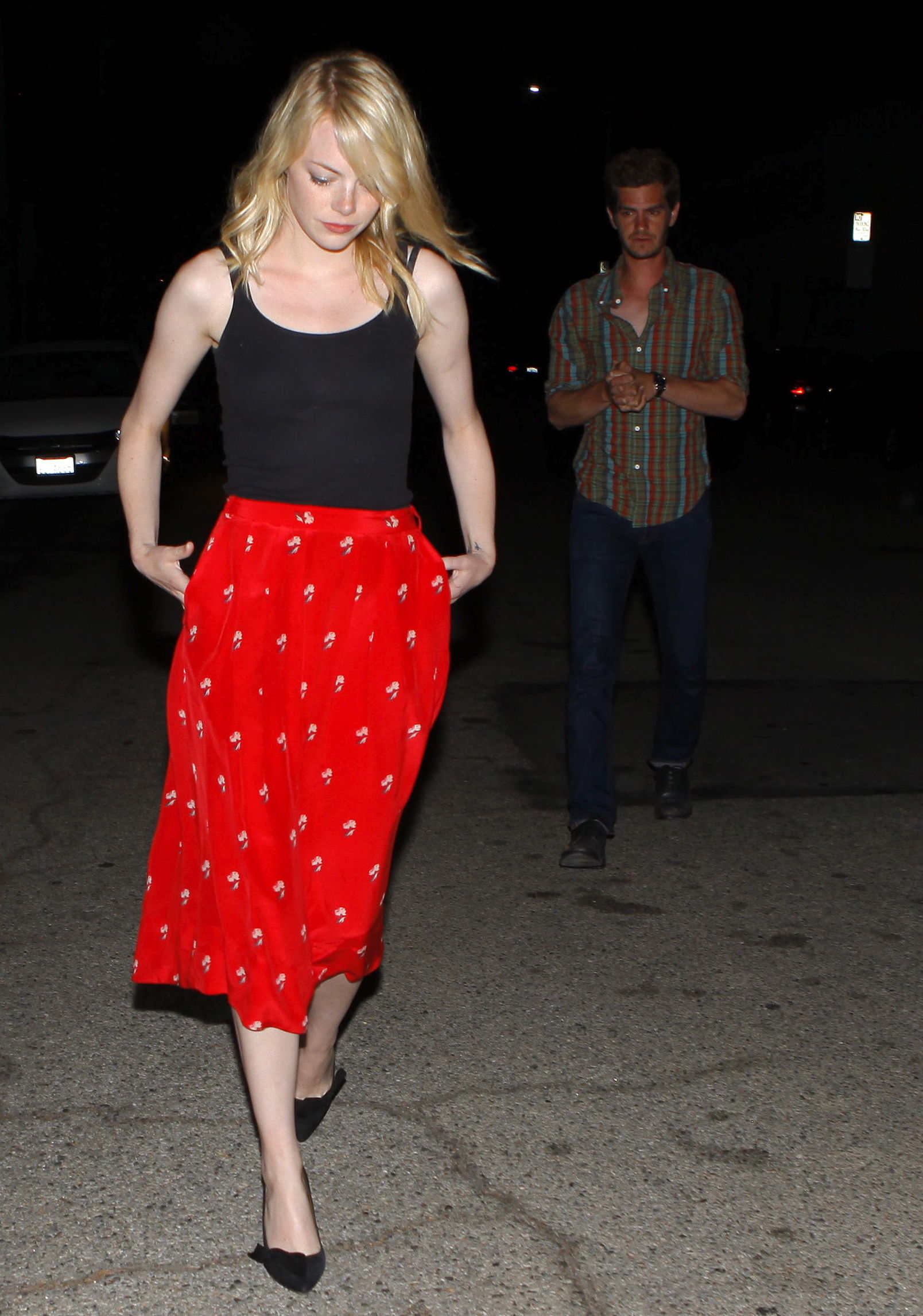 Emma Stone Out To Dinner - August 20, 2012 
