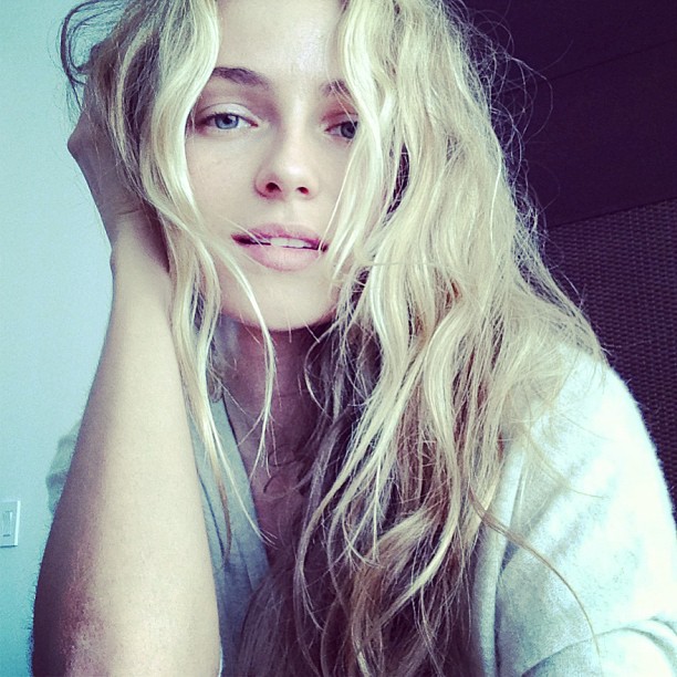 Valentina Zelyaeva taking a selfie