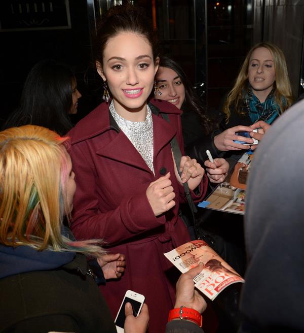 Emmy Rossum at Late Night with Jimmy Fallon in NYC 1/15/13 