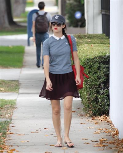 Emmy Rossum out and about in New York 10/20/12 