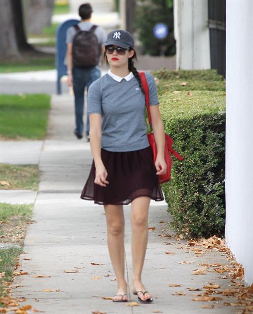 Emmy Rossum out and about in New York 10/20/12 