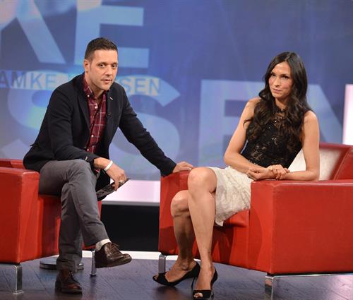 Famke Janssen Appears On  George Stroumboulopoulos Tonight  -- Toronto, Apr. 16, 2013 