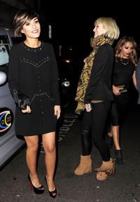 Frankie Sandford Leaving Novikov Restaurant - November 14, 2012 