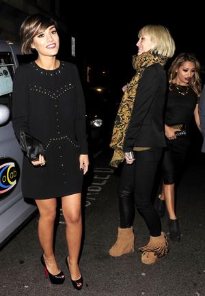 Frankie Sandford Leaving Novikov Restaurant - November 14, 2012 