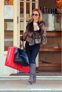 Geri Halliwell grabs a coffee in London February 4, 2013