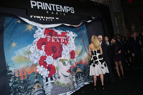 Gwyneth Paltrow Printemps Christmas Decorations Inauguration In Paris -- Nov. 7, 2013 