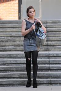 Hailee Steinfeld filming 'Can A Song Save Your Life' 7/9/12 