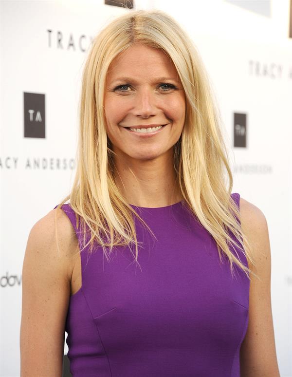 Gwyneth Paltrow Tracy Anderson flagship studio opening in Brentwood 4/4/13 