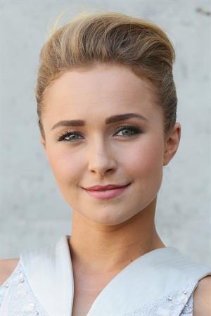 Hayden Panettiere Giorgio Armani show during Milan Menswear Fashion Week Spring Summer 2014 in Milan on June 25, 2013