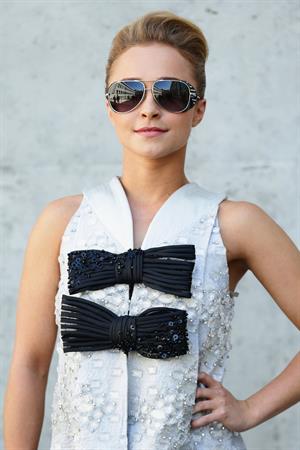 Hayden Panettiere Giorgio Armani show during Milan Menswear Fashion Week Spring Summer 2014 in Milan on June 25, 2013