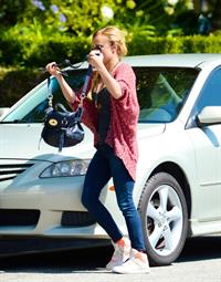 Hayden Panettiere heads to a friends house in West Hollywood on May 30, 2013