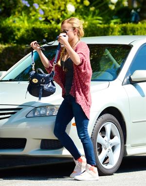 Hayden Panettiere heads to a friends house in West Hollywood on May 30, 2013