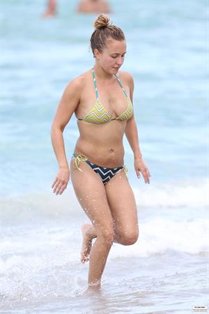 Hayden Panettiere - Bikini candids in Miami 9/1/13