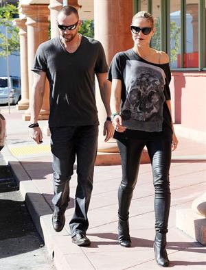Heidi Klum Grocery shopping in Brentwood