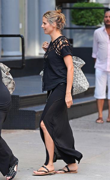 Heidi Klum - Heading to Cipriani in NYC - August 12, 2012