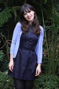 Zooey Deschanel New Girl press con portraits by Vera Anderson 10/10/12