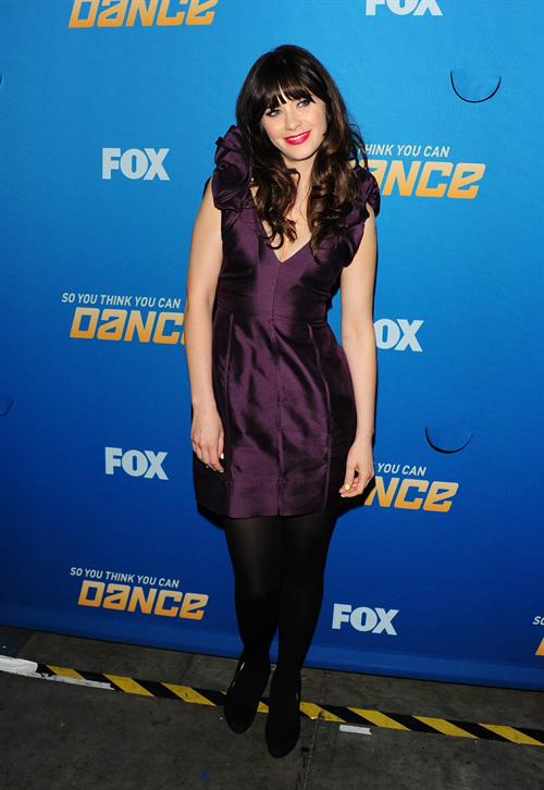 Zooey Deschanel - So You Think You Can Dance 200th Episode Celebration in Los Angeles on June 25, 2012