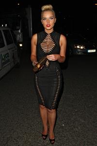 Helen Flanagan FHM Sept issue launch at Whisky Mist nightclub in London 7/30/13 