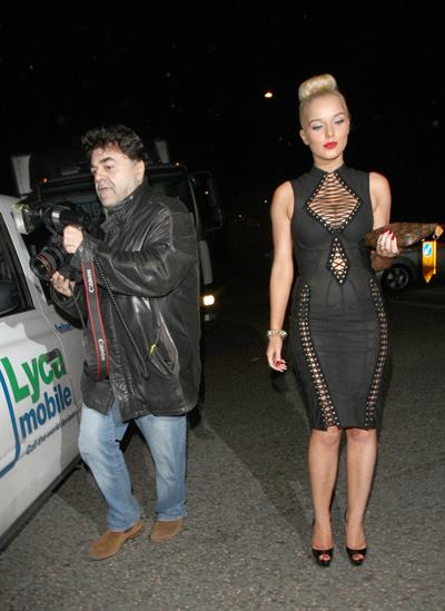 Helen Flanagan FHM Sept issue launch at Whisky Mist nightclub in London 7/30/13 