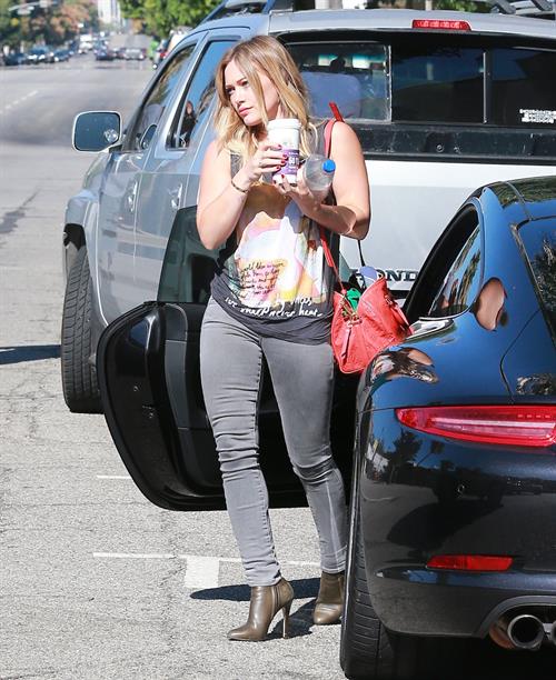 Hilary Duff in Sherman Oaks 9/16/13  