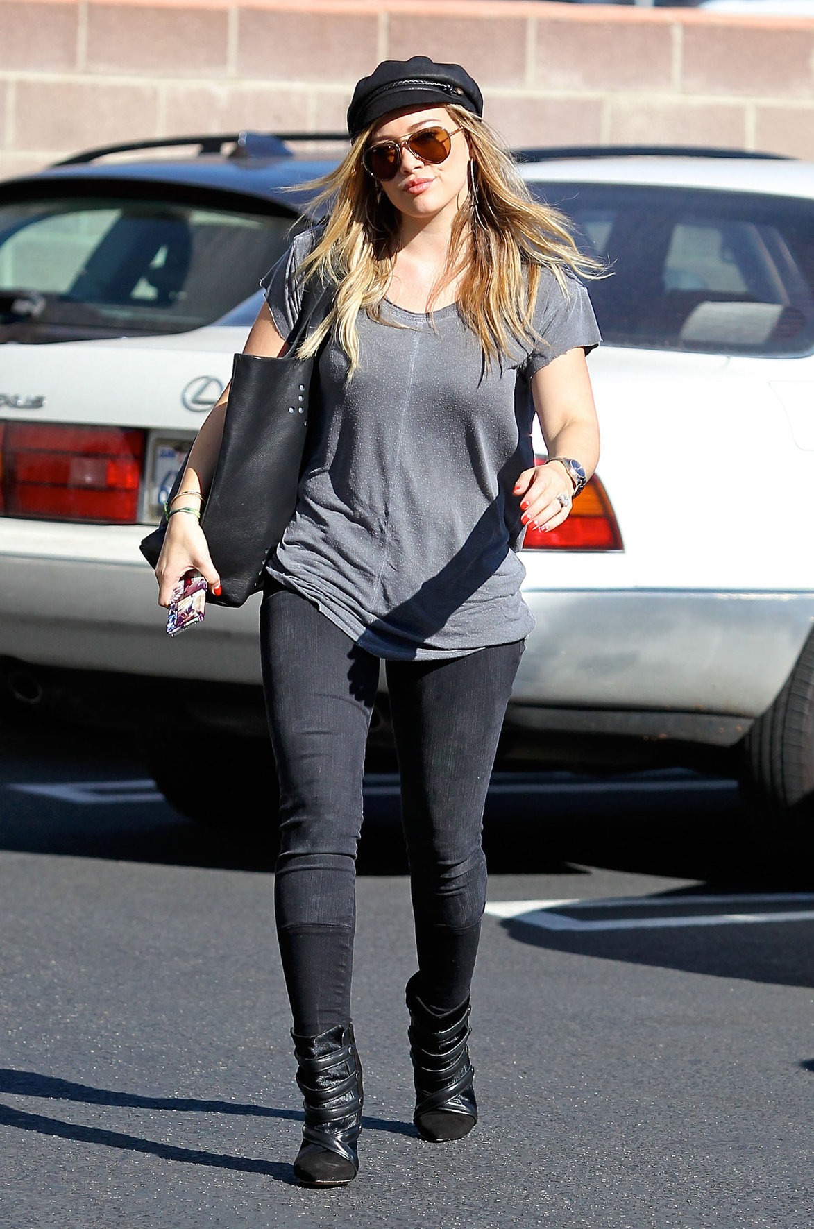Hilary Duff candids in Santa Monica 11/1/13  