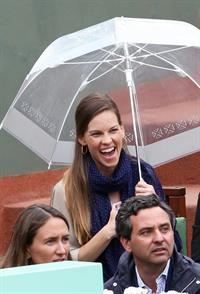 Hilary Swank at the Roland Garros Tennis French Open Tournament June 10, 2012