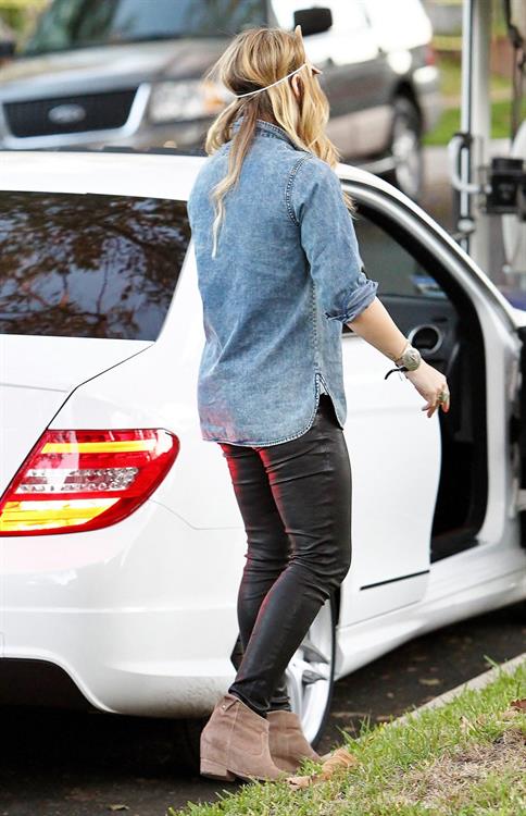 Hilary Duff - Toluca Lake in LA 10/31/13  