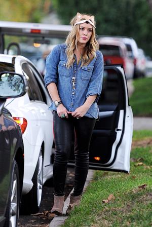 Hilary Duff - Toluca Lake in LA 10/31/13  