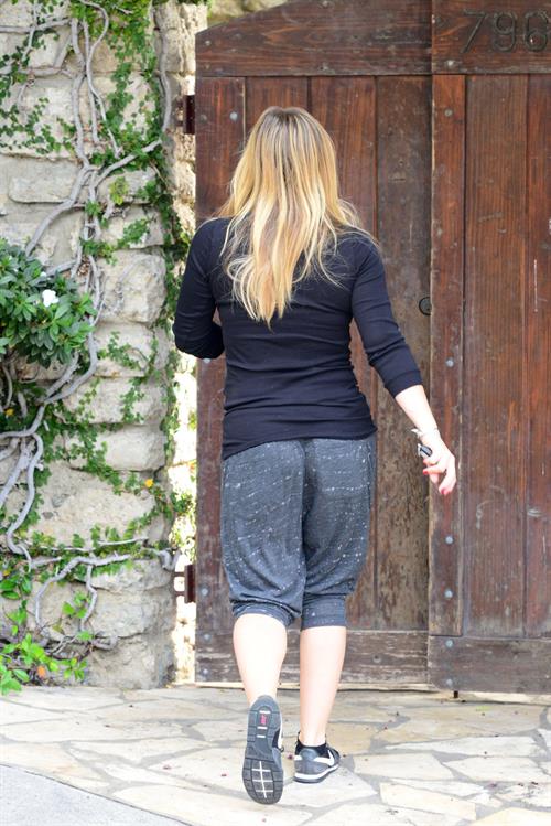 Hilary Duff - visits a friend in West Hollywood 11/7/13