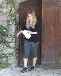 Hilary Duff - visits a friend in West Hollywood 11/7/13