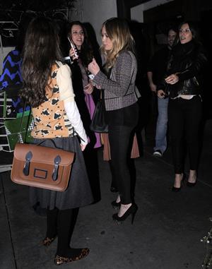 Hilary Duff - Night out in Los Angeles on January 26, 2013