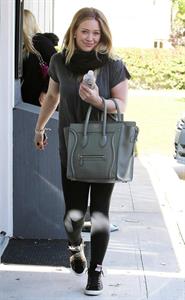 Hilary Duff – leaving pilates class in LA 1/15/13  