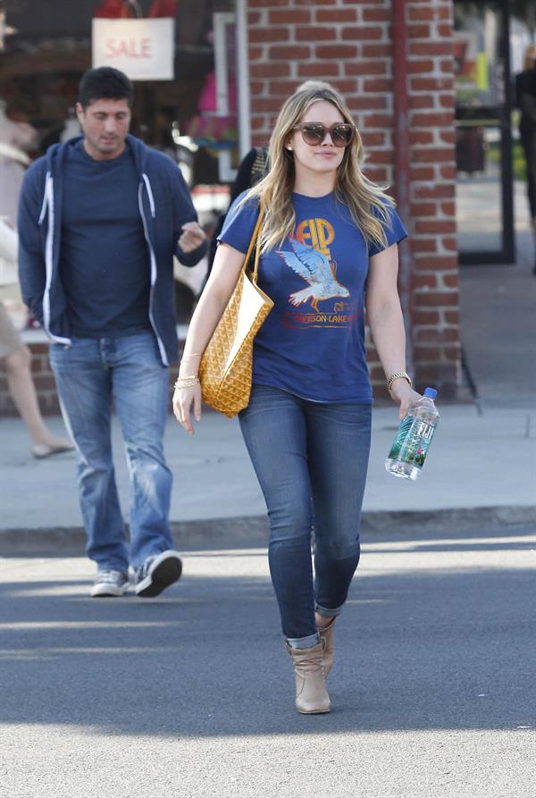 Hilary Duff out and about in Los Angeles 1/8/13 