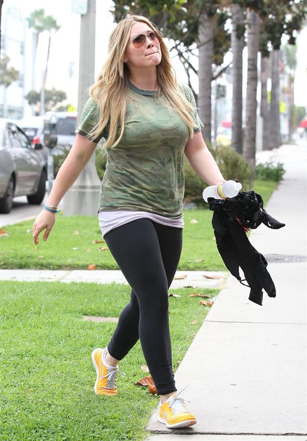 Hilary Duff in Hollywood - August 23, 2012