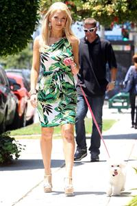 Holly Madison - Takes her dog for a walk in Los Feliz on July 23, 2012