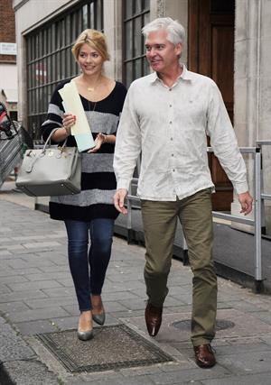Holly Willoughby - Outside Radio 1 - September 10, 2012