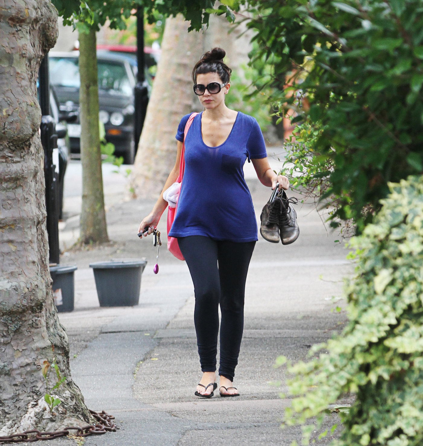 Imogen Thomas walking in London - August 28, 2012