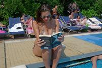 Imogen Thomas - Bikini-Swimming Pool in London on July 26, 2012