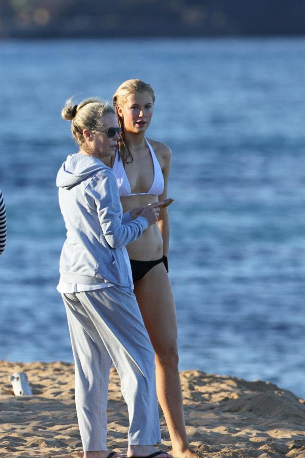 Ireland Baldwin bikinis at beach in Maui 10/21/12 
